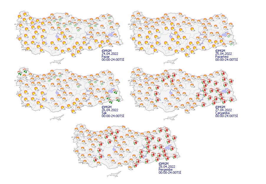 Güneşe kısa süreli veda! Meteoroloji tarih vererek uyardı: Yağmur geliyor (24 Nisan hava durumu)