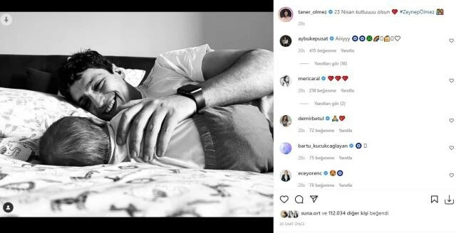 Taner Ölmez kızı Zeynep ile pozunu yükledi! Instagram yıkıldı