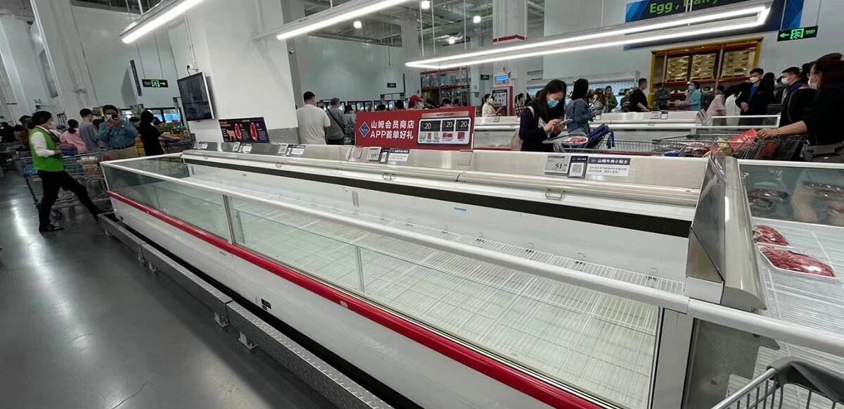 Pekin’de halk vaka çıkınca markete akın etti!