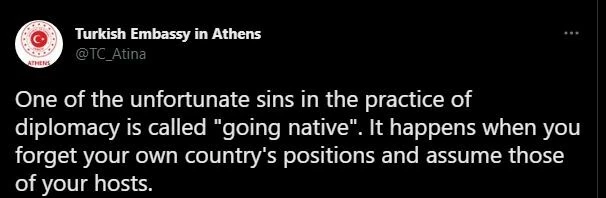 Yunanistan ile Türkiye arasındaki gerginliğe ABD büyükelçisi de katıldı