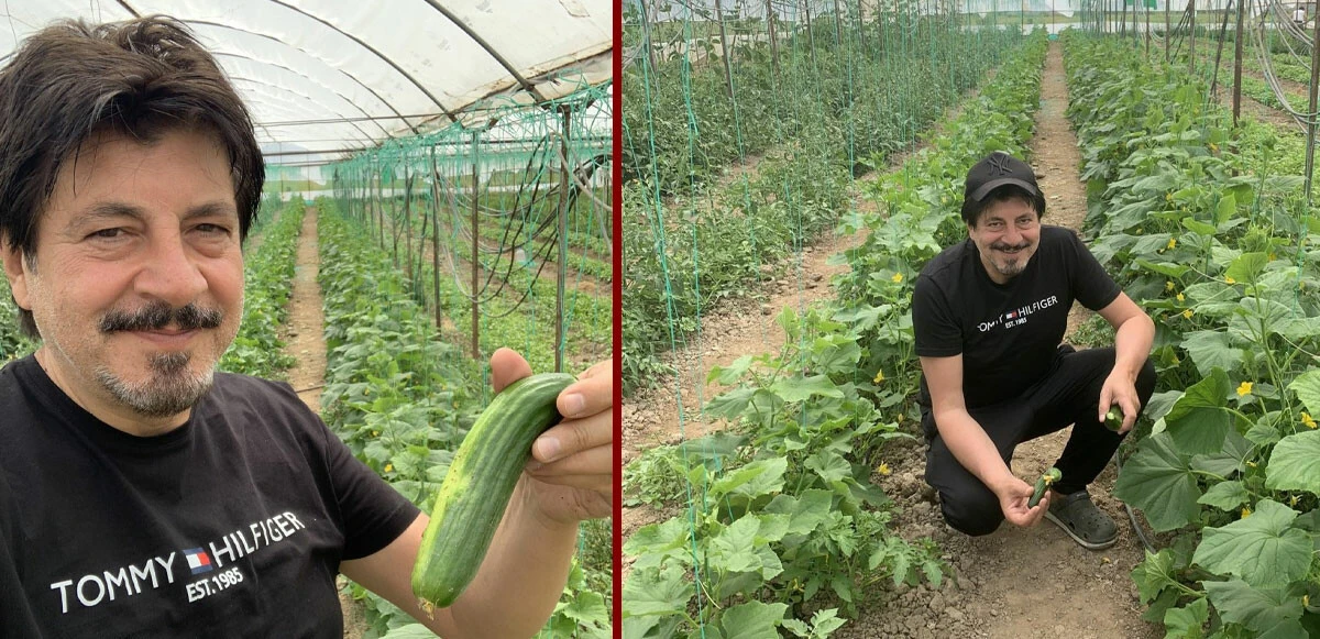 Ünlü şarkıcı çiftçiliğe soyundu! Herkes denizlere koştu o tarlaya