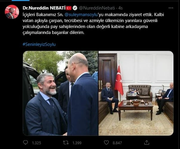 Ümit Özdağ’ın açıklamaları sonrası Bakan Soylu’ya destek ziyareti!