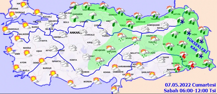 Yaz moduna bir türlü giremedik! Meteoroloji'den 4 bölge için sağanak uyarısı (7 Mayıs hava durumu)