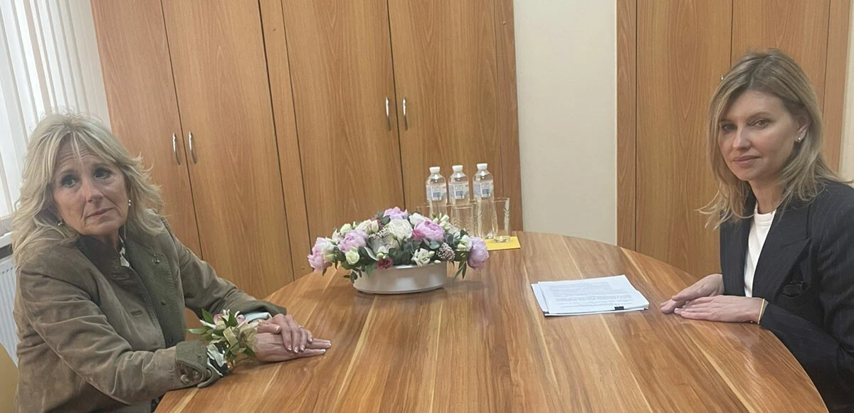 First Lady Jill Biden’dan Ukrayna’ya sürpriz ziyaret