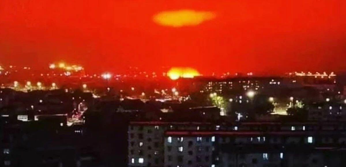 Çin'de kızıl gökyüzü: Sosyal medyayı sallayan görüntünün nedeni ortaya çıktı