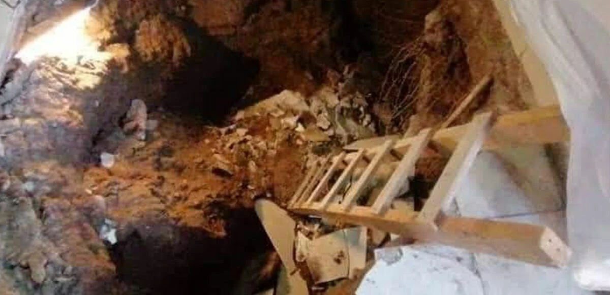 Film gibi olay! Evindeki kanepede uyurken tünele düştü