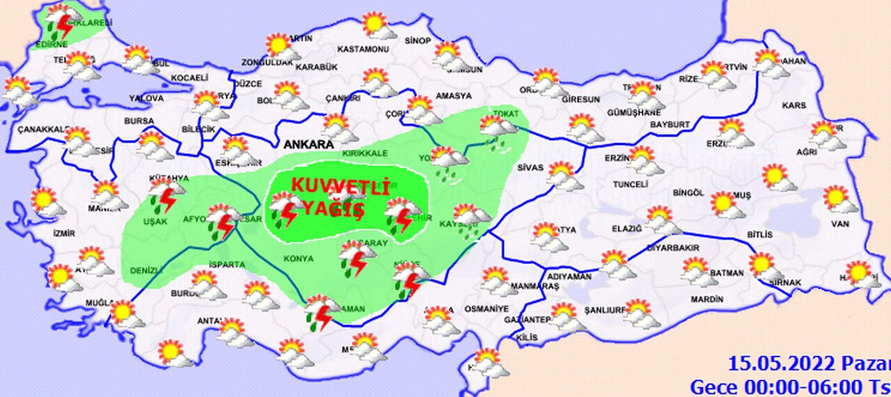 Pazar günü plan yapanlar dikkat! Meteoroloji’den 28 il için sarı kodlu uyarı
