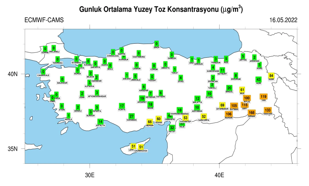 Meteoroloji il il uyardı: 2 bölgede toz taşınımı alarmı! ‘Hassas’ düzeye ulaşacak, dışarı çıkmayın