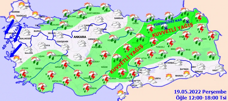 Meteoroloji ve AKOM’dan ortak uyarı: Kuvvetli sağanakla birlikte fırtına da geliyor! Kıştan kalma günler sürecek