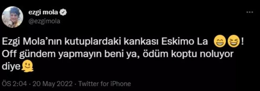Ezgi Mola, Twitter’da gündem oldu, şaşkınlığını gizleyemedi: Ödüm koptu…