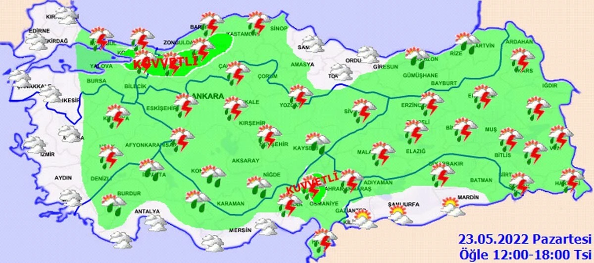 Meteoroloji'den 27 il için kritik uyarı: Kuvvetli yağış geliyor, hava sıcaklıkları düşecek