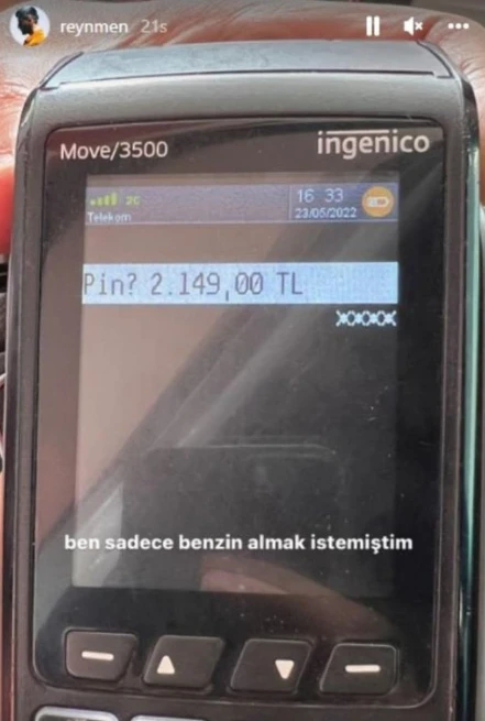 Reynmen benzine ödediği paraya isyan etti! Eleştirilince çılgına döndü