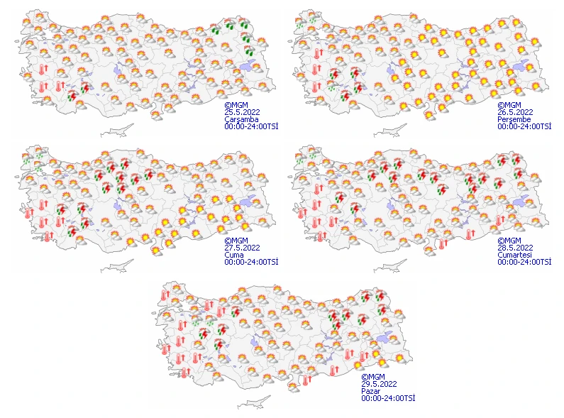 Meteoroloji’den il il yüksek sıcaklık uyarısı: Nem yüzde 90’ı geçecek, termometreler 40 dereceyi gösterecek