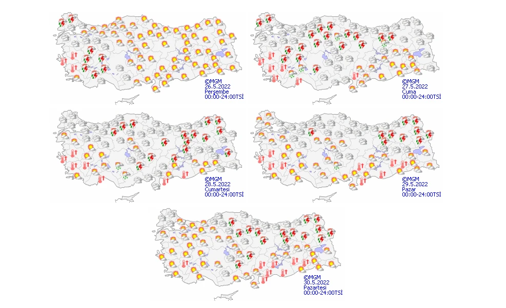 Meteoroloji il il uyardı: Sağanak etkili olacak! (26 Mayıs hava durumu)
