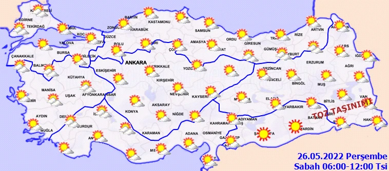 Meteoroloji il il uyardı: Sağanak etkili olacak! (26 Mayıs hava durumu)