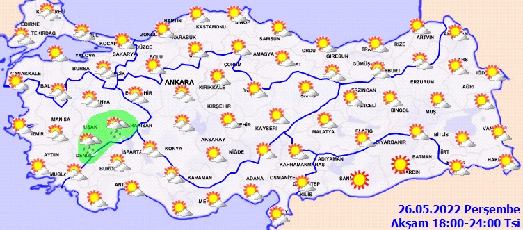 Meteoroloji il il uyardı: Sağanak etkili olacak! (26 Mayıs hava durumu)