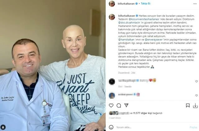 Kanserle mücadele eden Billur Kalkavan'dan sevenlerine uyarı: İlaç ve doktor yollamayın