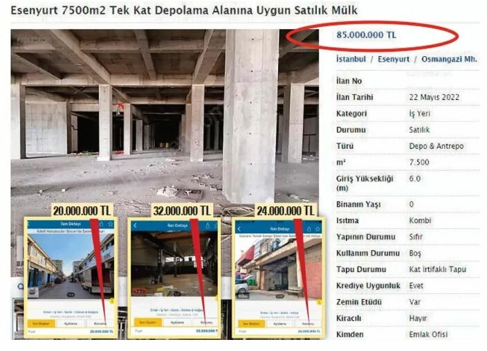 Ev ve dükkanı geçtik, hurdalık depoların bile fiyatı uçtu