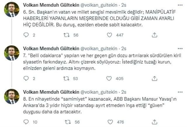 Mansur Yavaş cephesinden Selahattin Demirtaş açıklaması