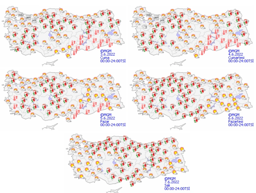Meteoroloji hafta sonunu işaret etti: Ani ve şiddetli sağanaklara dikkat! Gökten çamur yağacak