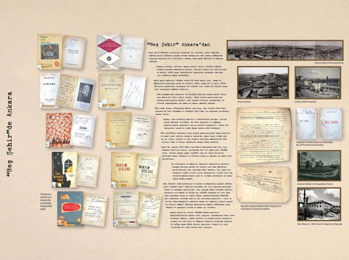 Tanpınar’ın el yazısı 'Satırbaşı Ankara' sergisinde ilk kez sergilenecek