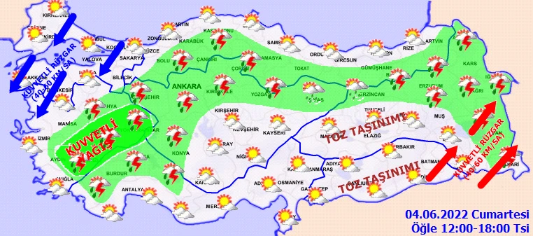 Meteoroloji’den hafta sonu planı olanları üzecek rapor: Sağanak, fırtına, hortum, dolu…