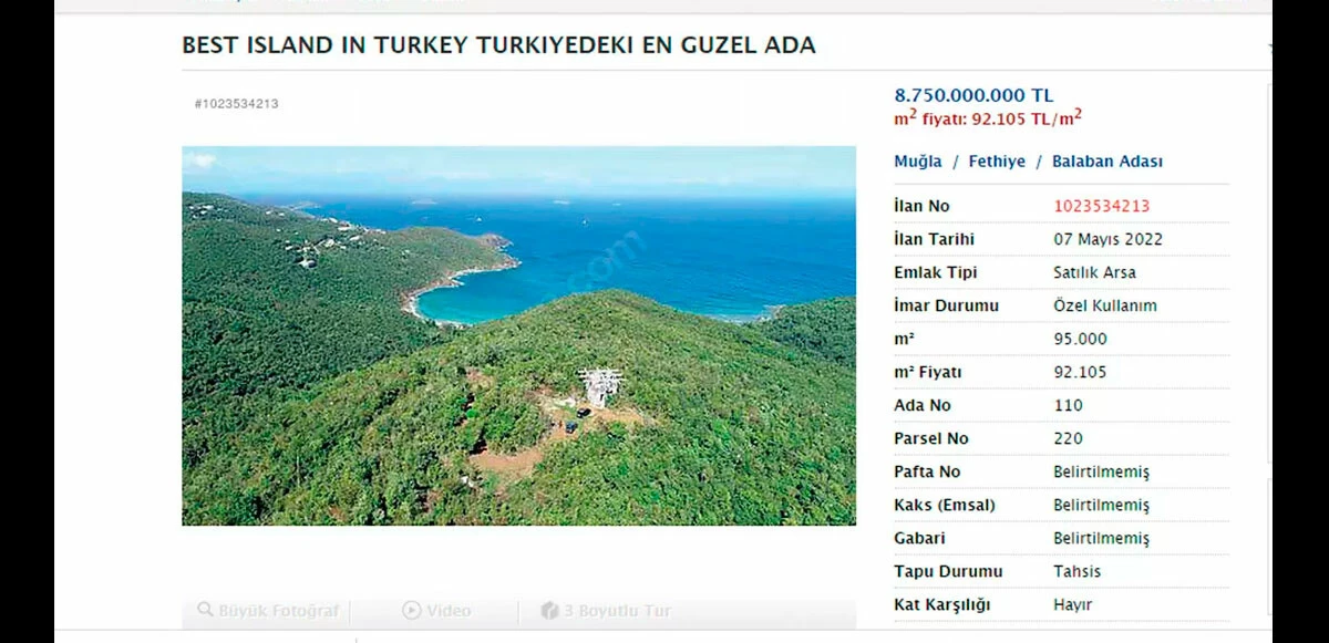 Sahibinden satılık kelepir ada! ABD’li ve Arap yatırımcıların göz bebeği, Türkler yanına yaklaşamıyor