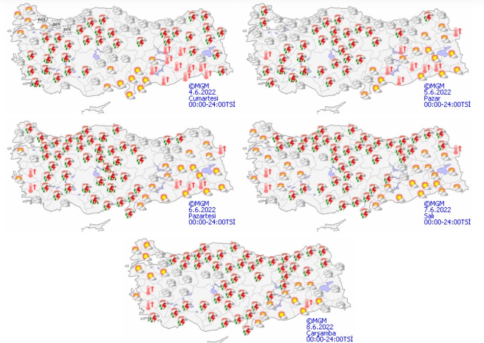 Meteoroloji’den hafta sonu planı olanları üzecek rapor: Sağanak, fırtına, hortum, dolu…