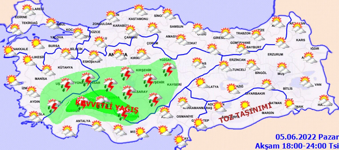 Meteoroloji'den 11 il için sarı kodlu uyarı: Kuvvetli yağış geliyor