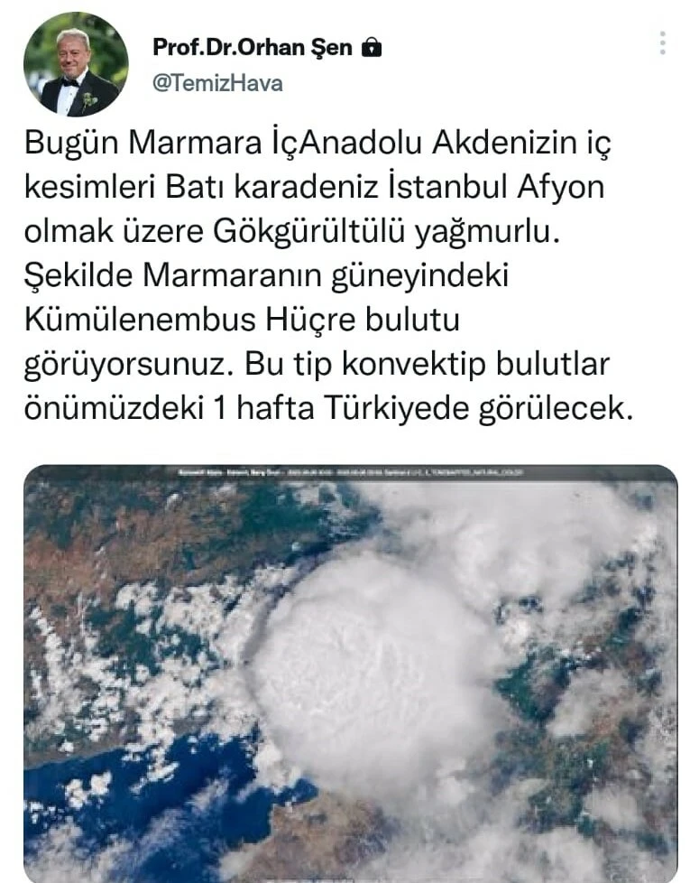 Meteoroloji’den tüm bölgelere uyarı: Kuvvetli sağanak ve dolu geliyor, sıcaklık birden düşecek