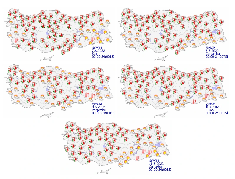 Meteoroloji’den tüm bölgelere uyarı: Kuvvetli sağanak ve dolu geliyor, sıcaklık birden düşecek