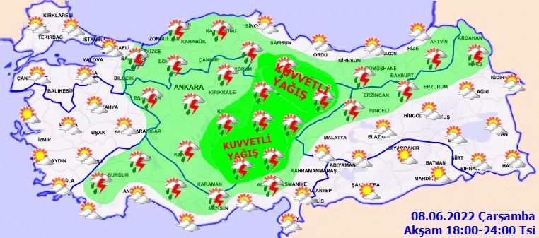 Meteoroloji’den 36 kente uyarı: Sel, su baskını, yıldırım, dolu, fırtına, hortum… İstanbul ve Ankara’da gök delinecek