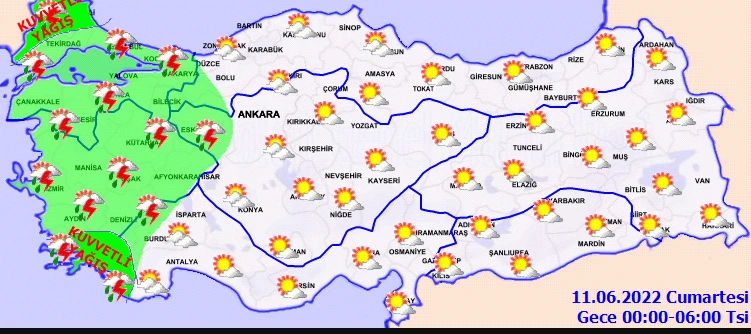Meteoroloji'den ülke geneline uyarı: Sağanak ve fırtına şiddetli vuracak! (10 Haziran hava durumu)