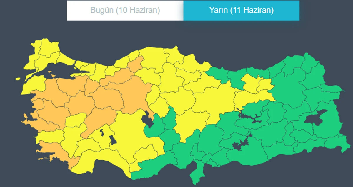 Meteoroloji'den 45 il için 'sarı ve turuncu' kodlu uyarı: Kuvvetli geliyor