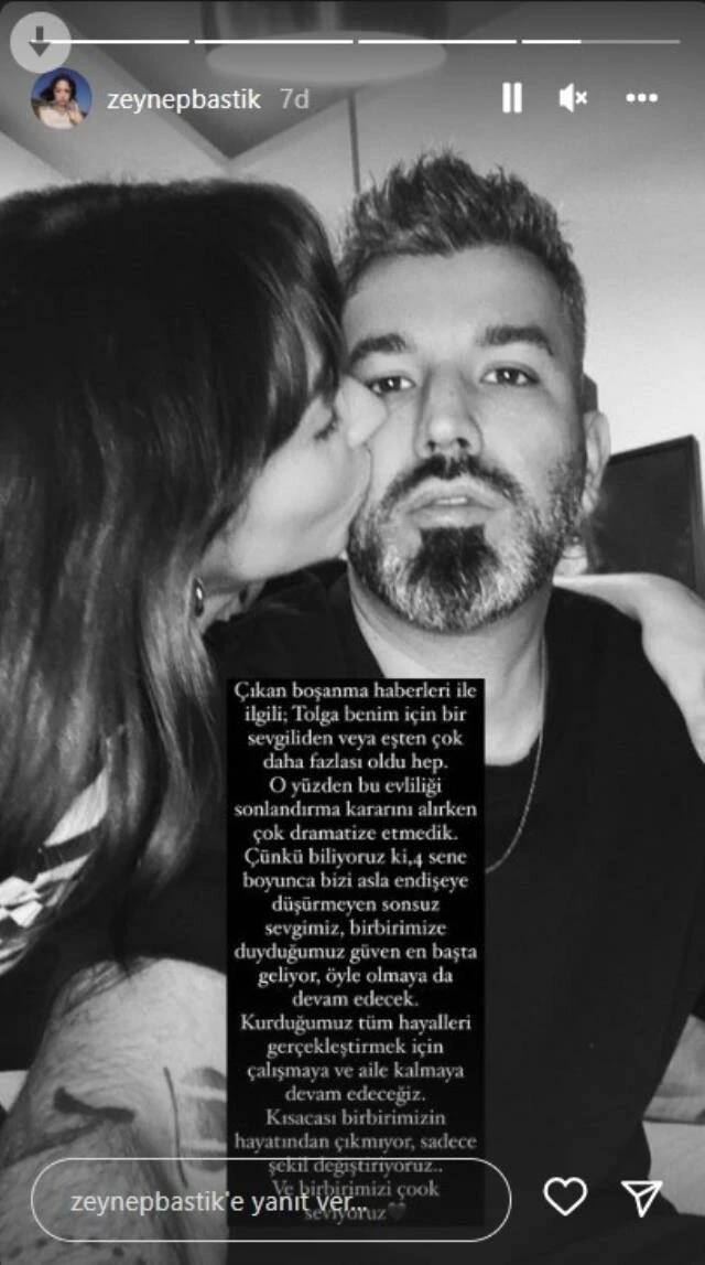 Zeynep Bastık'tan ilk açıklama: Seviyoruz ama boşanıyoruz