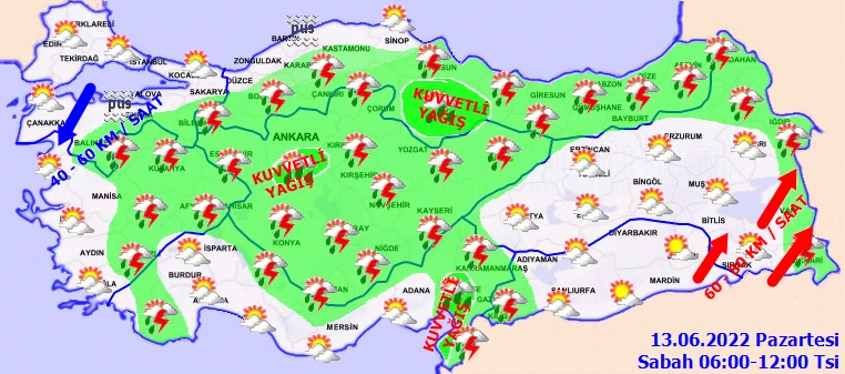 Meteoroloji 42 kent için alarm verdi: Fırtınalı sağanak geliyor! Rüzgar ve yağmur yıkıp geçecek