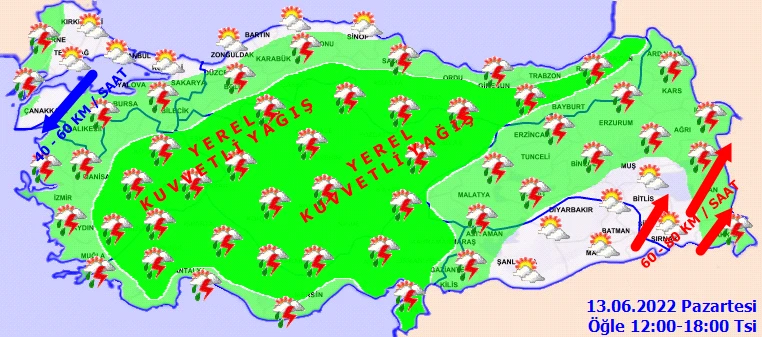 Meteoroloji 42 kent için alarm verdi: Fırtınalı sağanak geliyor! Rüzgar ve yağmur yıkıp geçecek