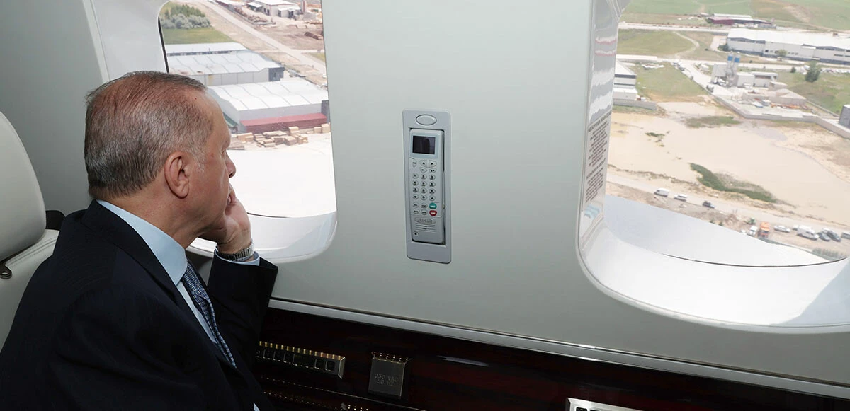 Cumhurbaşkanı Erdoğan'dan sel bölgesine inceleme