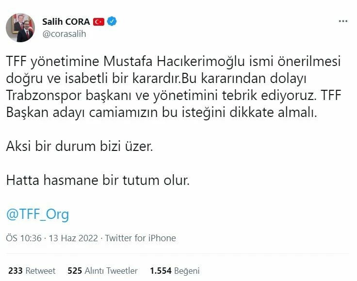 TFF'de Trabzonspor operasyonu!