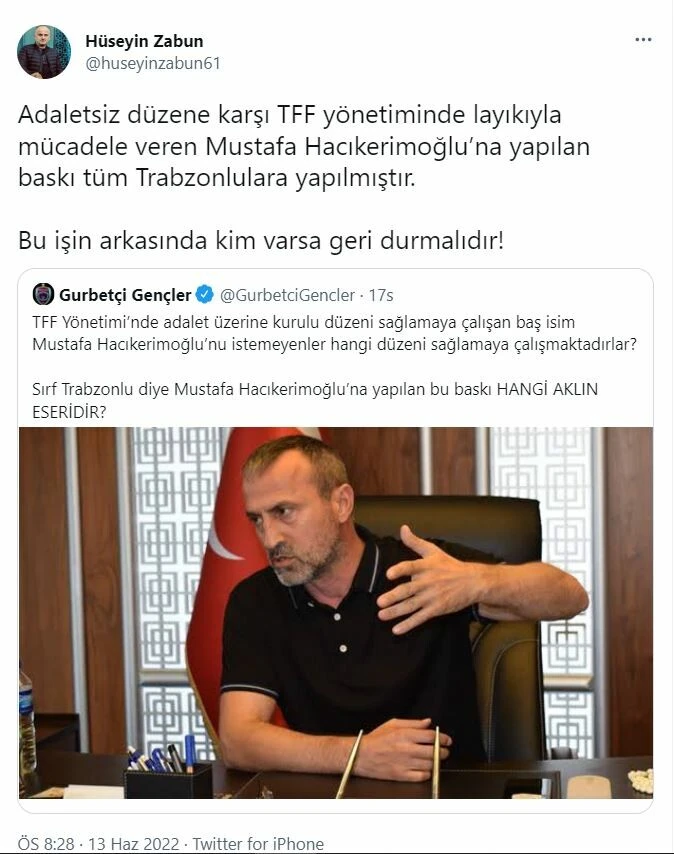 TFF'de Trabzonspor operasyonu!