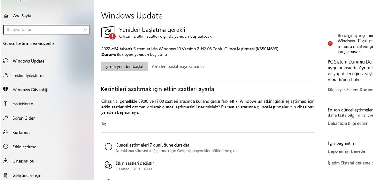 Windows 10 KB5014699 güncellemesi yayınlandı: Onlarca hata giderildi