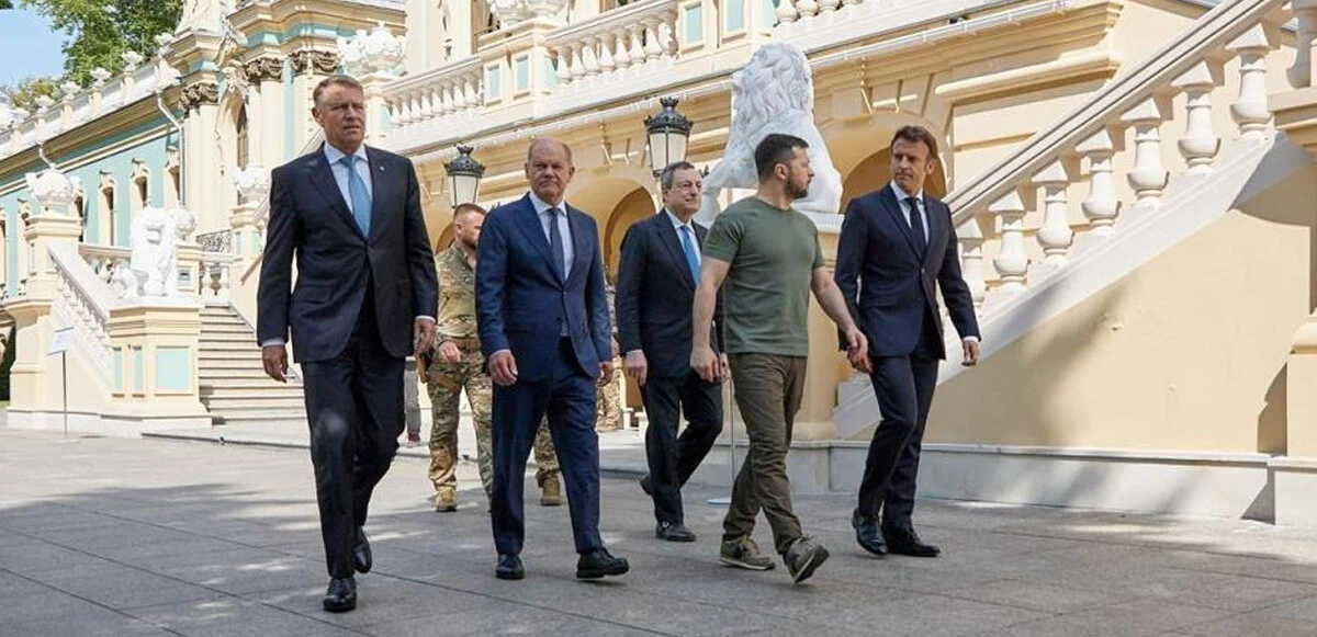 Bombaların altında Ukrayna'da kritik zirve: Avrupalı liderlerden AB üyeliğine destek