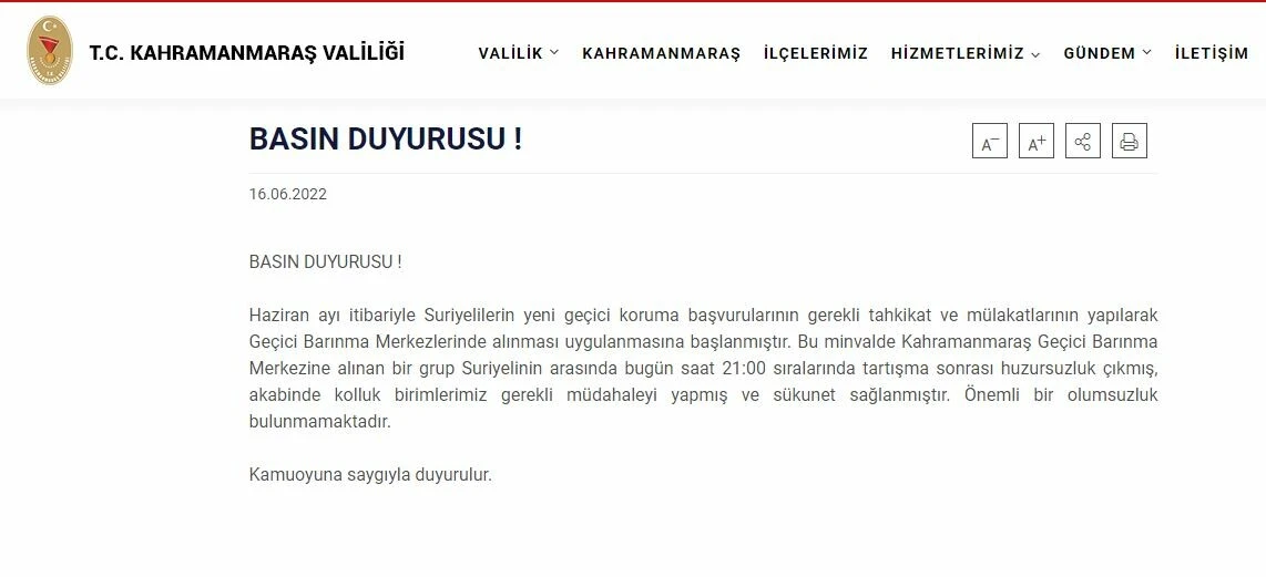 Kahramanmaraş’ta olaylı gece! Suriyelilerin kaldığı kampta kavga çıktı, polis müdahale etti