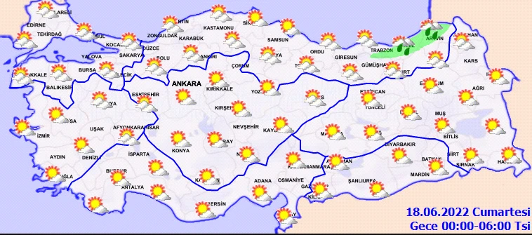 Gök delinecek! Meteoroloji saat verip il il uyardı: Sağanak kuvvetli vuracak (18 Haziran hava durumu)