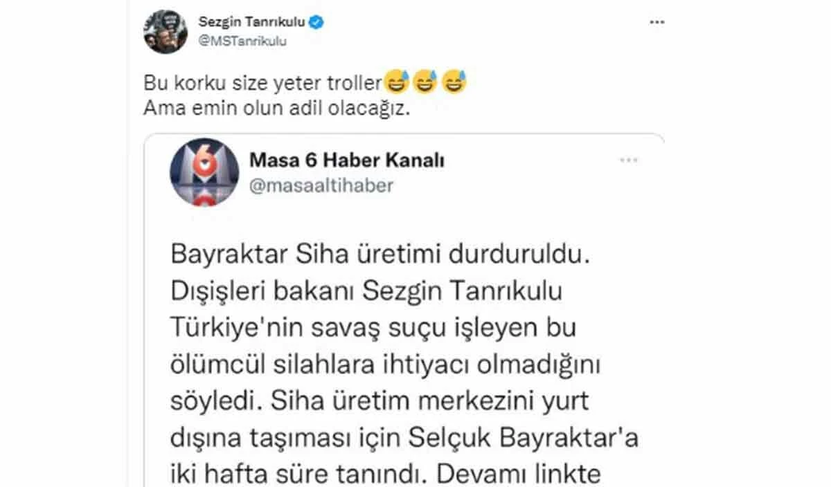 Sezgin Tanrıkulu'dan skandal paylaşım! Bayraktar yalanına tepki yağdı