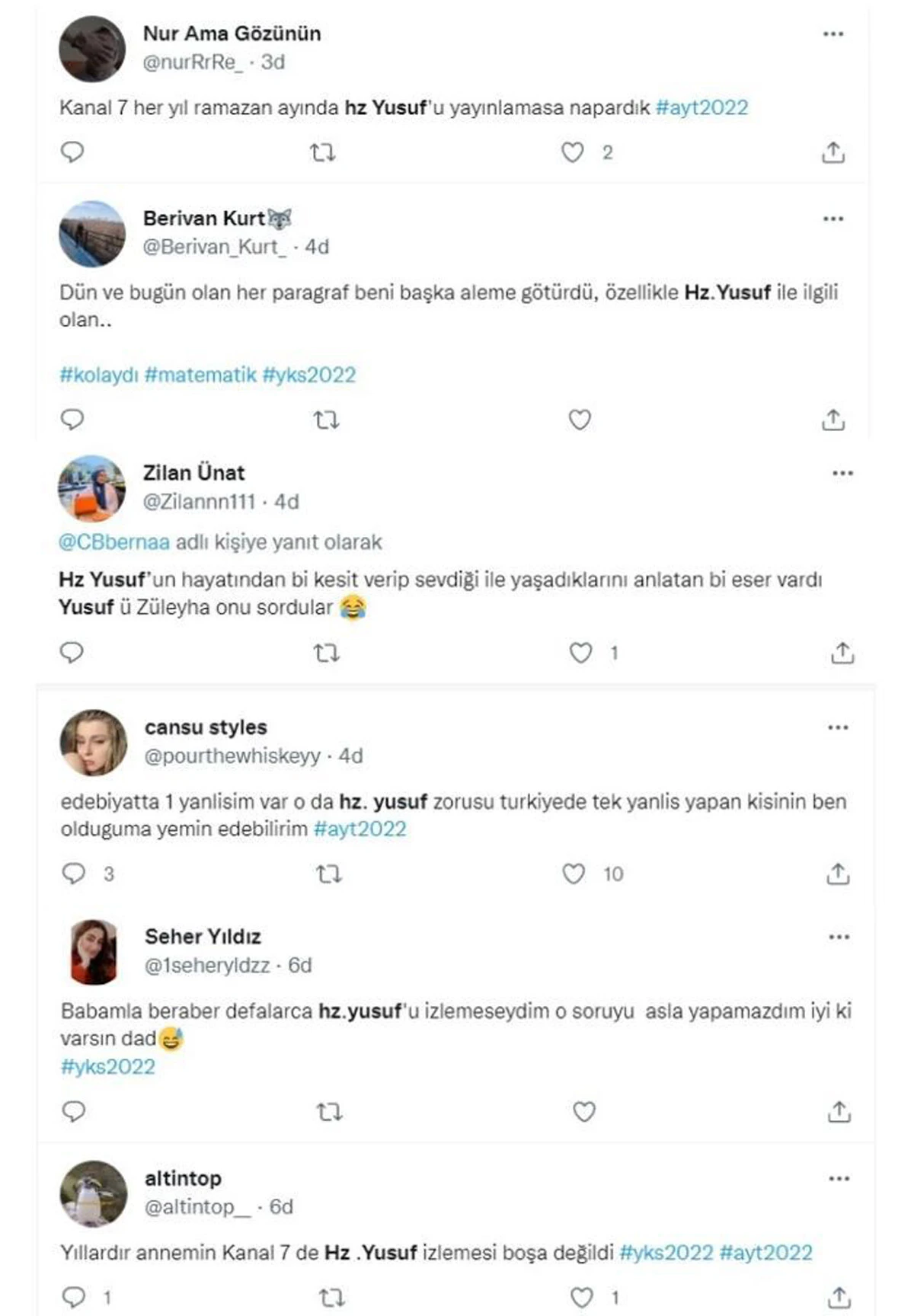 YKS 2022 AYT Hazreti Yusuf ve Züleyha sorusunun cevabı ne? Aslı 4 GB uygulama sorusu...