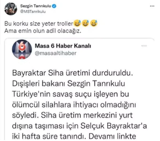 Bakan Soylu, Sezgin Tanrıkulu'nun skandal SİHA paylaşımına ateş püskürdü: Bu millet seni lağımcı bile yapmaz