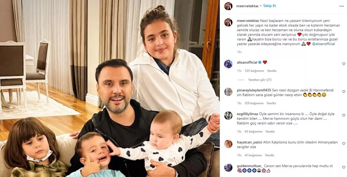Alişan ve Merve Tektaş'tan milyonları ağlatan paylaşım