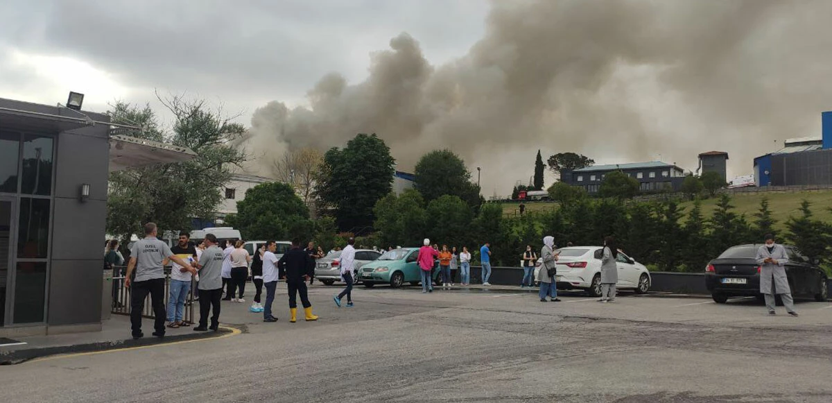 Kocaeli'de ilaç fabrikasında yangın! Alevler 5 saatte kontrol altına alındı