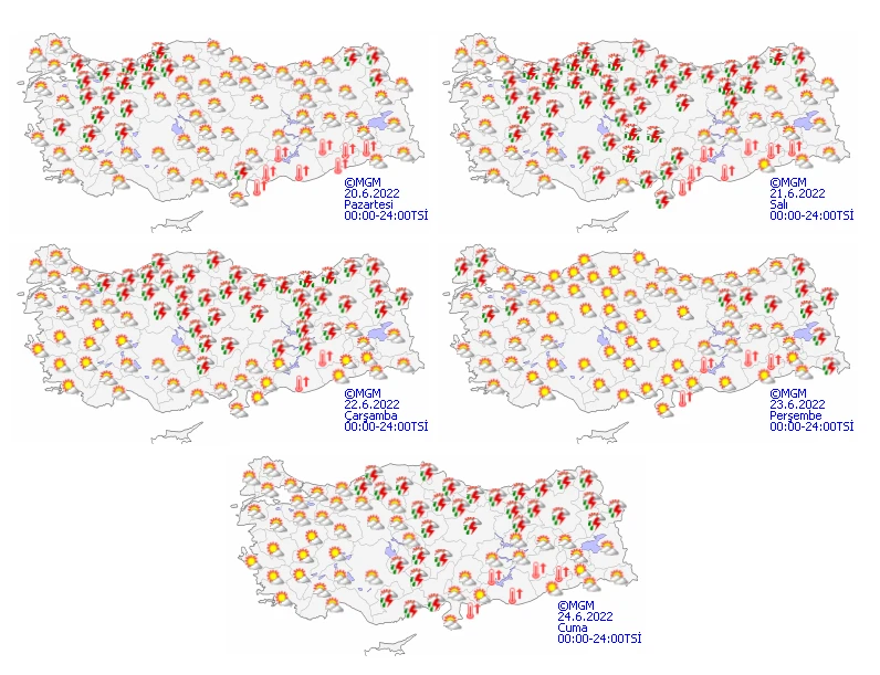 Meteoroloji’den yeni hafta için uyarı: Salı gününe dikkat! Kuvvetli yağış bütün yurdu esir alacak